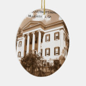 De Mansion van de oude gouverneur, Milledgeville, Keramisch Ornament (Rechts)