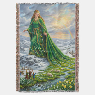De mantel van Brigid (Lente brengen) Deken