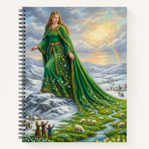 De mantel van Brigid (Lente brengen) Notitieboek