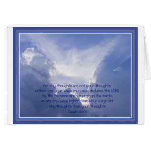 De Manuscript, Isaiah 55:8.9, Mijn manieren zijn H