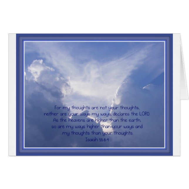 De Manuscript, Isaiah 55:8.9, Mijn manieren zijn H (Voorkant Horizontaal)