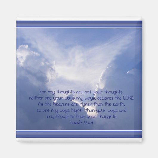 De Manuscript, Isaiah 55:8.9, Mijn manieren zijn H Magneet (Voorkant)