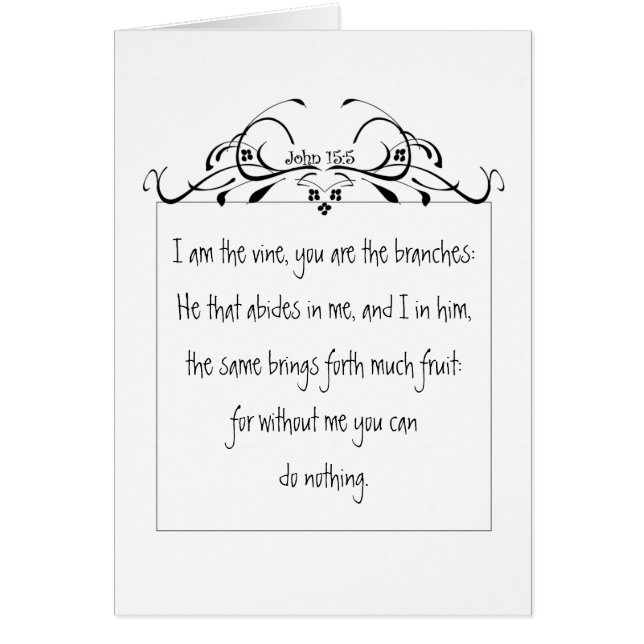 De Manuscript, John 5:15 ik ben de Wijn (Voorkant)