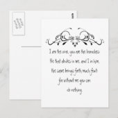 De Manuscript, John 5:15 ik ben de Wijn Briefkaart (Voorkant / Achterkant)