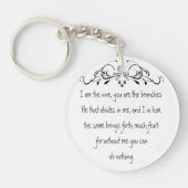 De Manuscript, John 5:15 ik ben het inspirerend va Sleutelhanger (Voorkant)