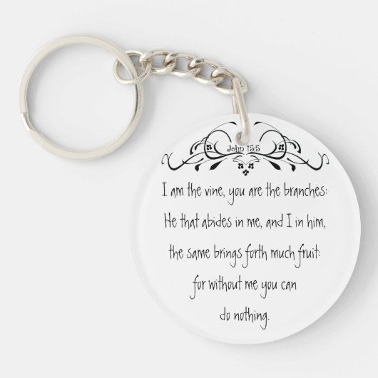 De Manuscript, John 5:15 ik ben het inspirerend va Sleutelhanger (Voorkant)