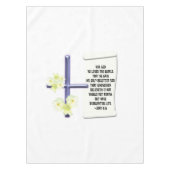 De Manuscript van de Drijvende Vloeren John 3-16 Tafelkleed (Voorkant)