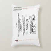 De Manuscript van de Namen van kinderen Verse met Accent Kussen (Voorkant(Verticaal))