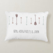 De Manuscript van de Namen van kinderen Verse met Accent Kussen (Achterkant)