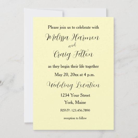 De Manuscript van de Uitnodiging van het huwelijk  (Achterkant)