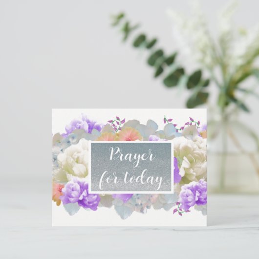 De Manuscript van het gebed voor het Briefkaart va (Staand voorkant)