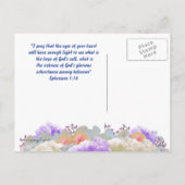 De Manuscript van het gebed voor het Briefkaart va (Achterkant)