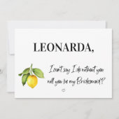 De Manuscript zal u mijn kaart Bridesmaid zijn (Voorkant)