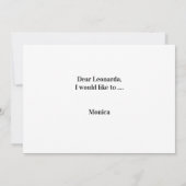 De Manuscript zal u mijn kaart Bridesmaid zijn (Achterkant)