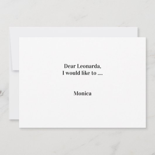 De Manuscript zal u mijn kaart Bridesmaid zijn (Achterkant)