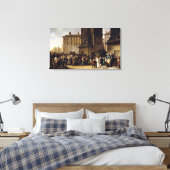 De manuscripten van 1807 canvas afdruk (Insitu (Slaapkamer))