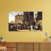 De manuscripten van 1807 canvas afdruk (Insitu (Woonkamer))