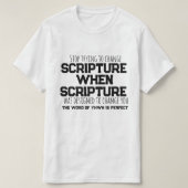 De manuscripten werden ontworpen om u te verandere t-shirt (Design voorkant)