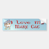 De Manx Cat Bumpersticker (Voorkant)