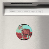 de Manx Cat Magneet (Insitu (Vaatwasser))