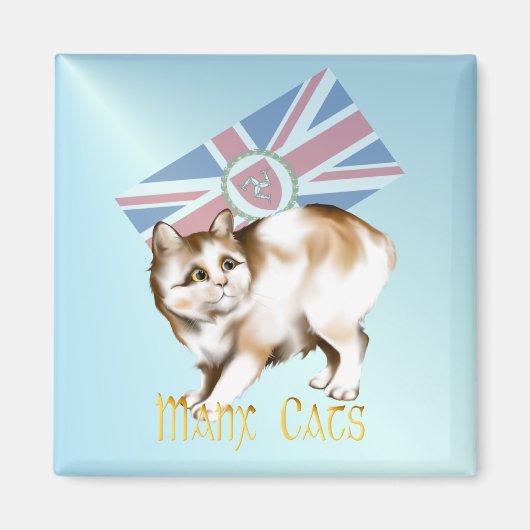 De Manx Cat Magnet (Voorkant)