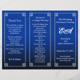 De map Weddenprogramma Royal Blue