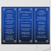 De map Weddenprogramma Royal Blue (Achterkant)