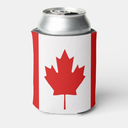 De Maple Leaf-vlag van Canada Blikjeskoeler (Blikje Achterkant)