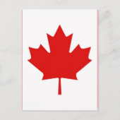 De Maple Leaf-vlag van Canada Briefkaart (Voorkant)