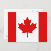 De Maple Leaf-vlag van Canada Briefkaart (Voorkant / Achterkant)