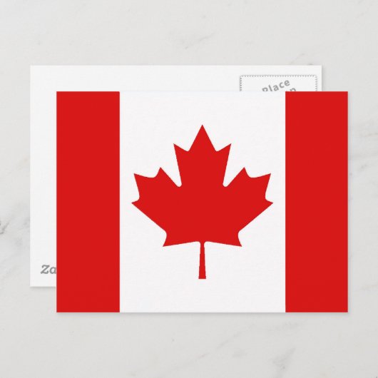 De Maple Leaf-vlag van Canada Briefkaart (Voorkant / Achterkant)