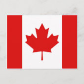De Maple Leaf-vlag van Canada Briefkaart (Voorkant)