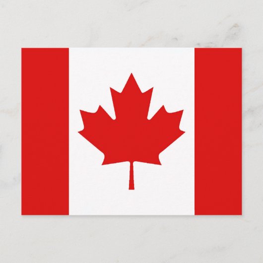 De Maple Leaf-vlag van Canada Briefkaart (Voorkant)