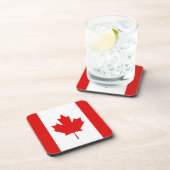 De Maple Leaf-vlag van Canada Drankjes Onderzetter (Rechterzijde)