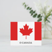 De Maple Leaf-vlag van Canada Feestdagenkaart (Staand voorkant)
