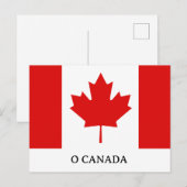 De Maple Leaf-vlag van Canada Feestdagenkaart (Voorkant / Achterkant)