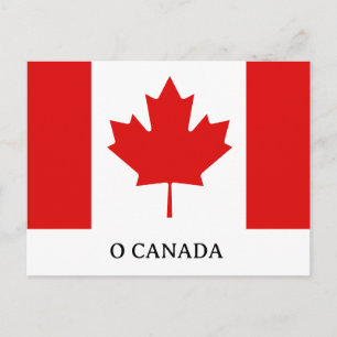 De Maple Leaf-vlag van Canada Feestdagenkaart