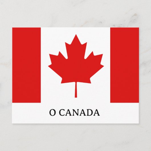 De Maple Leaf-vlag van Canada Feestdagenkaart (Voorkant)