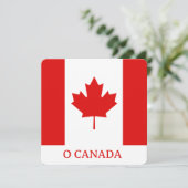 De Maple Leaf-vlag van Canada Feestdagenkaart (Staand voorkant)