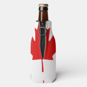 De Maple Leaf-vlag van Canada Flesjeskoeler (Fles Achterkant)