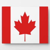 De Maple Leaf-vlag van Canada Fotoplaat (Voorkant)