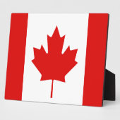 De Maple Leaf-vlag van Canada Fotoplaat (Zijkant)