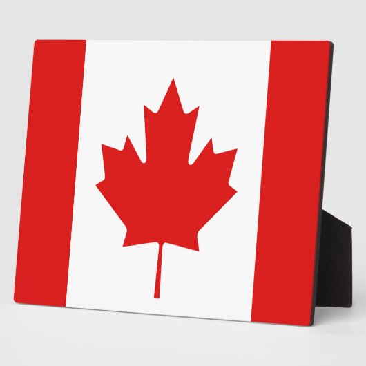 De Maple Leaf-vlag van Canada Fotoplaat (Zijkant)