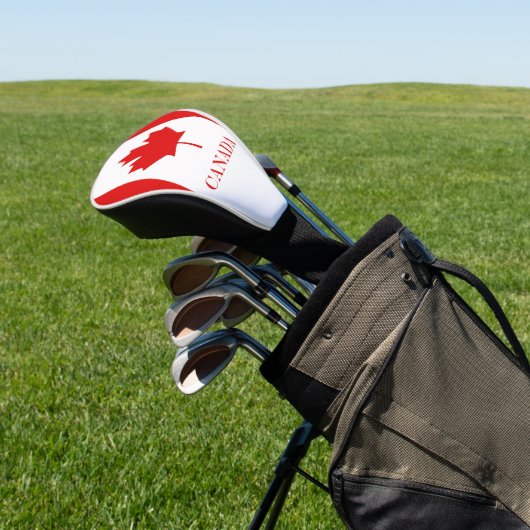 De Maple Leaf-vlag van Canada Golfheadcover (Insitu)