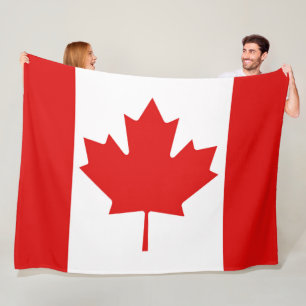 De Maple Leaf vlag van Canada groot Fleece Deken