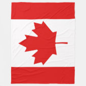 De Maple Leaf vlag van Canada groot Fleece Deken (Voorkant)