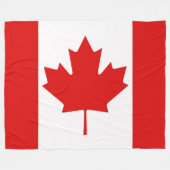 De Maple Leaf vlag van Canada groot Fleece Deken (Voorkant (Horizontaal))