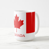 De Maple Leaf-vlag van Canada Koffiemok (Voorkant rechts)