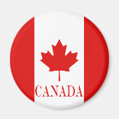 De Maple Leaf-vlag van Canada Magneet (Voorkant)