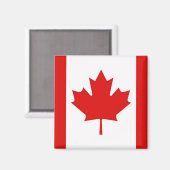 De Maple Leaf-vlag van Canada Magneet (Voorkant / Achterkant)